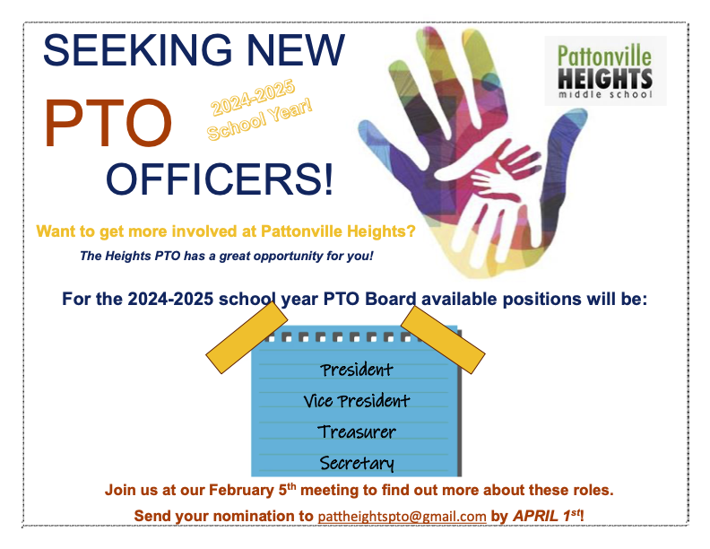 Pattonville Schools Seeking New PTO Officers
